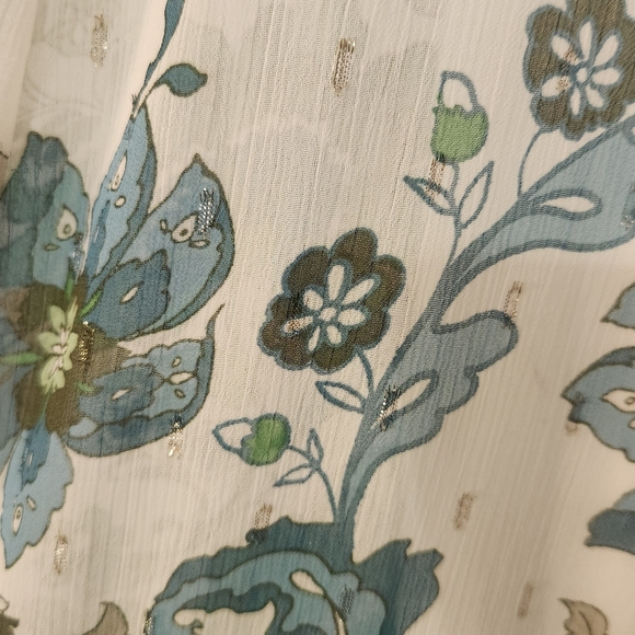 Vince Camuto Floral Milano Maxi Dress in Blue and Green Medium NWT - Picture 2 of 7